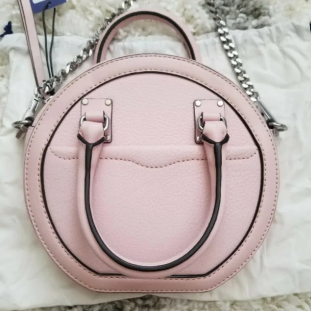 REBECCA MINKOFF BREE Circle Leather Crossbody MSRP$245 in Phony Clearance
